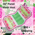 Floral 16" mesh vest